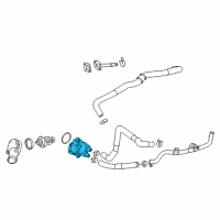 OEM 2017 Toyota Corolla iM Thermostat Housing Diagram - 16323-37040