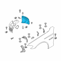 OEM 2015 BMW M5 Cover, Wheel Arch, Rear Section, Front Left Diagram - 51-71-7-903-885