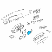 OEM 2001 Hyundai XG300 SPEEDOMETER Assembly(Mph) Diagram - 94210-39011