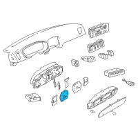 OEM Hyundai XG300 Tachometer Assembly Diagram - 94220-39000