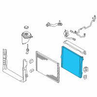 OEM 2014 BMW X5 Radiator Center Rear Diagram - 17-11-7-589-467