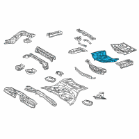 OEM 2009 Lexus GS450h Pan, Rear Floor Diagram - 58311-30390