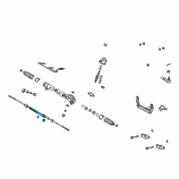 OEM 2005 Toyota MR2 Spyder Power Steering Rack Sub-Assembly Diagram - 44204-17060