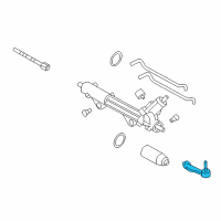 OEM 2005 Lincoln LS Outer Tie Rod Diagram - 3W4Z-3A130-AA