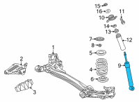 OEM Toyota Corolla Cross Shock Diagram - 48530-8Z168