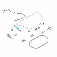 OEM 2019 Nissan 370Z Stay Assembly - Trunk Lid Diagram - 84430-1ET5A