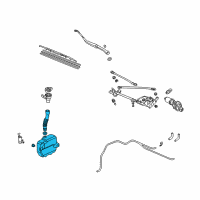 OEM Acura Tank Set, Washer Diagram - 76840-S0K-A01