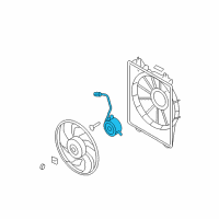 OEM Hyundai Veracruz Motor-Radiator Cooling Fan Diagram - 25386-3J000