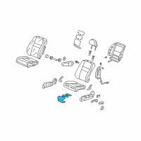 OEM Honda CR-V Heater, Left Front Seat Cushion Diagram - 81534-SWA-A51