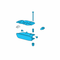OEM Cadillac Fog Lamp Assembly Diagram - 15252039