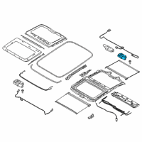 OEM 2022 BMW M760i xDrive Drive Panorama Glass Roof Diagram - 67-61-7-416-906