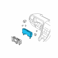 OEM Lincoln Aviator Instrument Cluster Diagram - 2C5Z-10849-AB