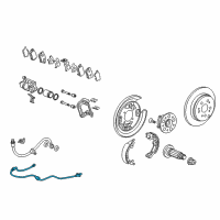 OEM Acura Sensor Assembly, Right Rear Diagram - 57470-STK-A01