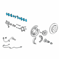 OEM 2012 Acura RDX Rear Brake Pad Set (Nac D6 Diagram - 43022-STK-A02