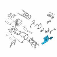 OEM 2014 Nissan Pathfinder FINISHER Console Diagram - 96931-3KA4B