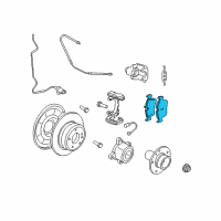 OEM 2010 BMW X6 Disc Brake Pad Repair Kit Diagram - 34-21-6-783-555