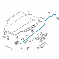 OEM BMW Engine Hood Mechanism Diagram - 51-23-8-234-533