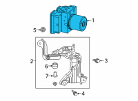 OEM 2022 Lexus NX250 ACTUATOR ASSY, BRAKE Diagram - 44050-78320