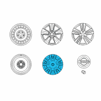 OEM 2016 Nissan Quest Disc Wheel Cap Diagram - 40315-JN00B