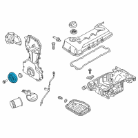 OEM 2015 Nissan Rogue Pulley-Crankshaft Diagram - 12303-3TA0A