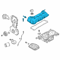 OEM 2019 Nissan Rogue Cover Assembly - Valve Rocker Diagram - 13264-4JM0A