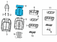 OEM Jeep ELEMENT-HEATED SEAT Diagram - 68346539AA