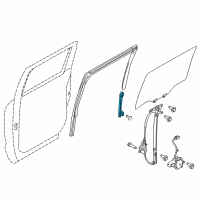 OEM 2019 Nissan Titan XD Sash-Rear Door Lower, Rear RH Diagram - 82216-EZ00C