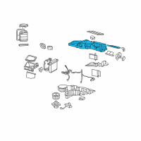 OEM 2006 Cadillac Escalade Case, Heater & A/C Evaporator & Blower Upper Diagram - 89019326