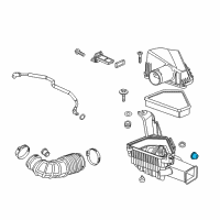 OEM 2008 Cadillac CTS Air Cleaner Assembly Insulator Diagram - 15875806