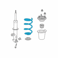 OEM 2021 Chevrolet Silverado 1500 Coil Spring Diagram - 84168549