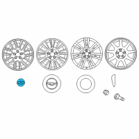 OEM 2012 Hyundai Elantra Aluminium Wheel Hub Cap Assembly Diagram - 52960-2L320