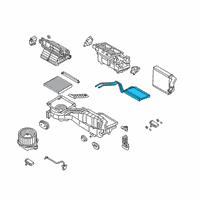 OEM Ford Ranger Heater Core Diagram - KB3Z-18476-AA