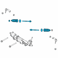 OEM 2019 Ford F-150 Inner Tie Rod Diagram - HL3Z-3280-A