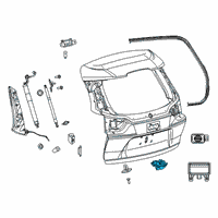 OEM 2021 Jeep Cherokee Latch-LIFTGATE Diagram - 68364386AD