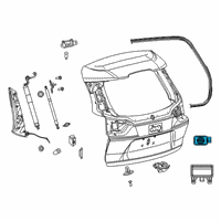 OEM 2019 Jeep Cherokee Switch-LIFTGATE Diagram - 68233955AA