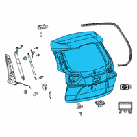 OEM Jeep Cherokee LIFTGATE Diagram - 6RW71DX9AI