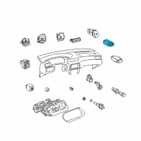 OEM 1998 Toyota Camry AC Switch Diagram - 84660-33010