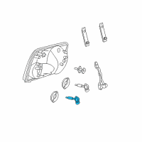 OEM 2003 Lincoln LS Lower Beam Bulb Diagram - E9SZ-13N021-A