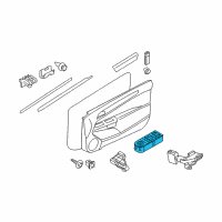 OEM 2008 Saturn Astra Switch, Front Side Door Window & Multifunction Diagram - 13228879