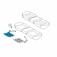 OEM 2014 Kia Forte5 Heater-Rear Seat Cushion Diagram - 89290A7500