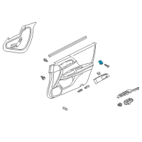 OEM Honda Accord Switch Assembly, Seat Memo Diagram - 35961-T2A-A01