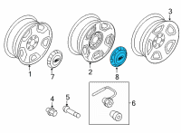 OEM 2006 Ford F-150 Center Cap Diagram - 4L3Z-1130-FA