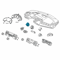 OEM Honda Civic Switch Assy., Cmbs & Ldw Diagram - 35310-TGG-A01