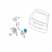 OEM 2008 Honda Odyssey Actuator Assy., Tailgate Diagram - 74896-SED-E01