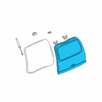 OEM Chevrolet Suburban 2500 Lift Gate Diagram - 15201297