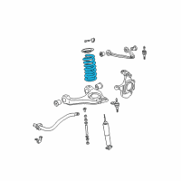 OEM Chevrolet Suburban 2500 Front Spring Diagram - 15032653