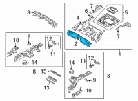 OEM Lincoln Corsair PAN ASY - FLOOR - CENTRE Diagram - LX6Z-7811160-B