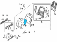 OEM 2022 Hyundai Santa Cruz HEATER-FRONT SEAT BACK Diagram - 88370-CW510