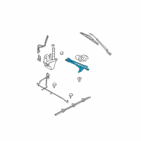 OEM Mercury Arm & Pivot Assembly Diagram - 9L8Z-17566-A