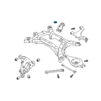 OEM Nissan 350Z STOPPER-Differential Mounting, Upper Diagram - 55474-AG011